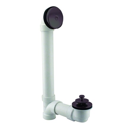 Westbrass Sch. 40 PVC BW&O Twist & Close One-Hole D49421-12